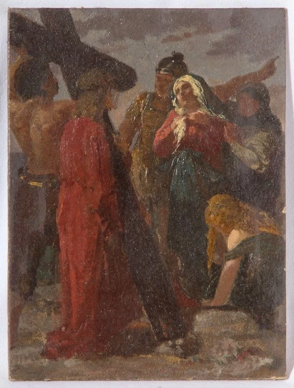 Cristo incontra la Madonna e le pie donne - bozzetto